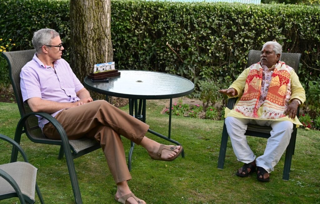 Bihar Legislative Assembly Speaker Dr. Prem Kumar met with Jammu and Kashmir Chief Minister Omar Abdullah at his residence in Srinagar