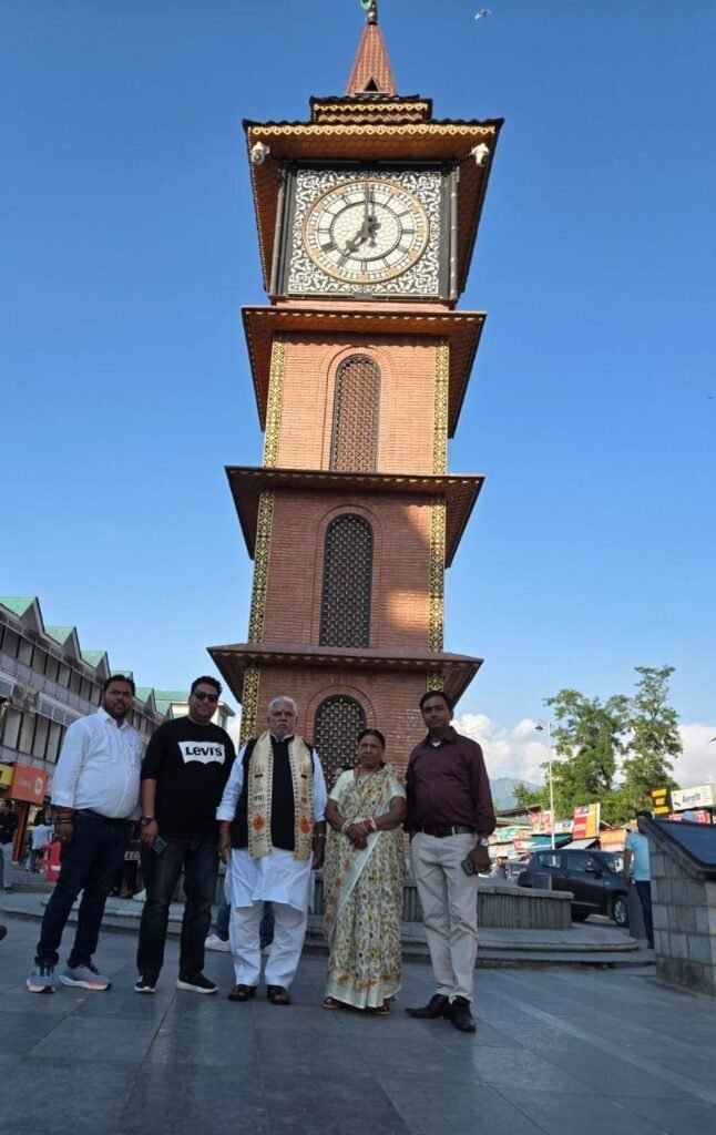 Speaker Dr. Prem Kumar gets acquainted with Srinagar's historical heritage
