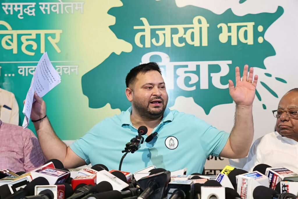 Tejashwi yadav on mega scam rishu shree
