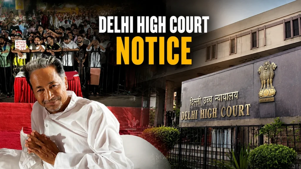 सोनम वांगचुक के अनशन पर दिल्ली हाईकोर्ट सख्त, केंद्र और दिल्ली सरकार को नोटिस, 16 जुलाई को सुनवाई दिल्ली हाईकोर्ट में सोनम वांगचुक के अनशन मामले की सुनवाई, केंद्र और दिल्ली सरकार को नोटिस