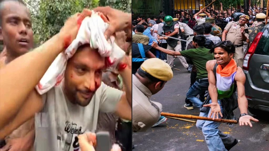 दिल्ली के जंतर-मंतर से संसद मार्च के दौरान प्रदर्शनकारियों और पुलिस के बीच झड़प हुई। प्रदर्शनकारियों ने लाठीचार्ज का आरोप लगाया, जबकि पुलिस ने कानून-व्यवस्था बनाए रखने के लिए कार्रवाई की बात कही।