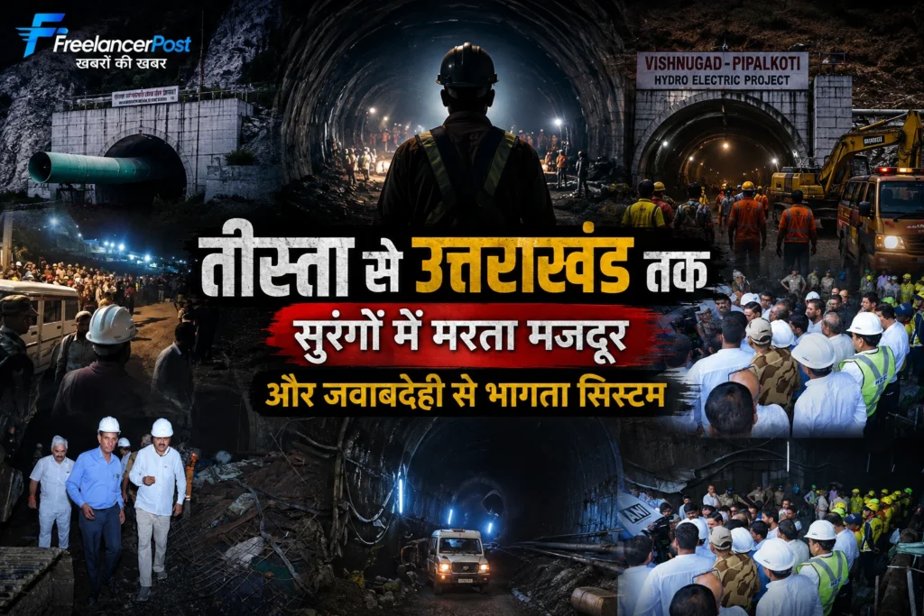 तीस्ता और उत्तराखंड सुरंग हादसों में मजदूरों की सुरक्षा पर सवाल