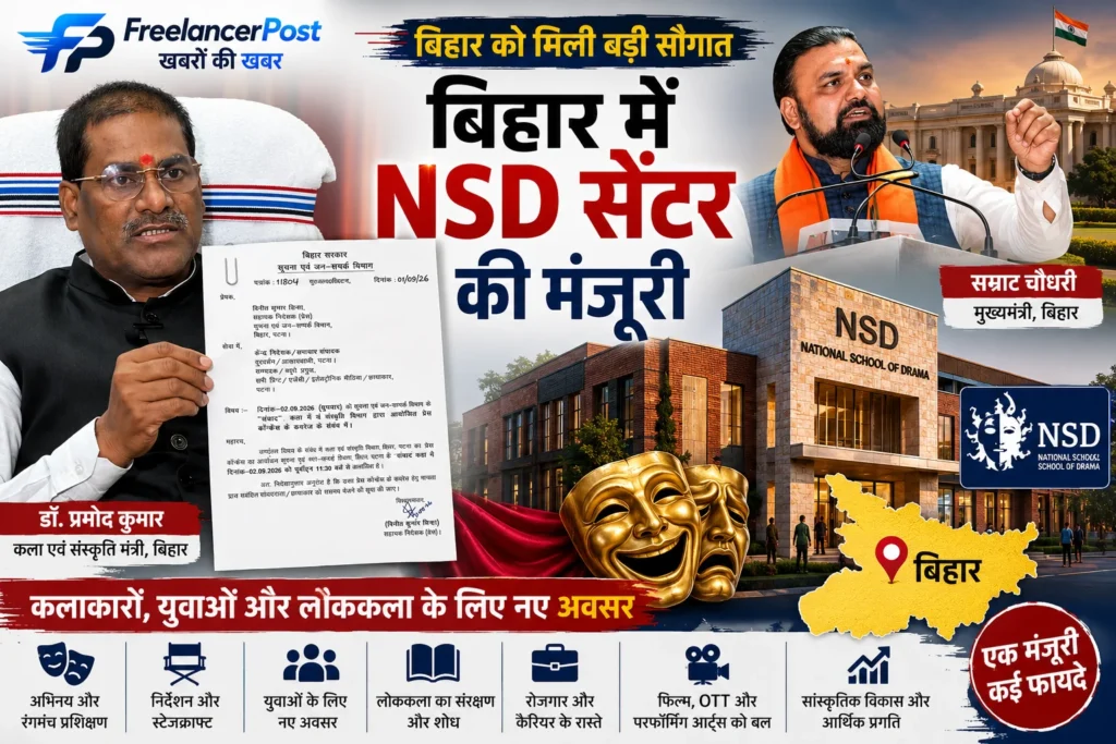 बिहार में NSD कैंपस की मंजूरी