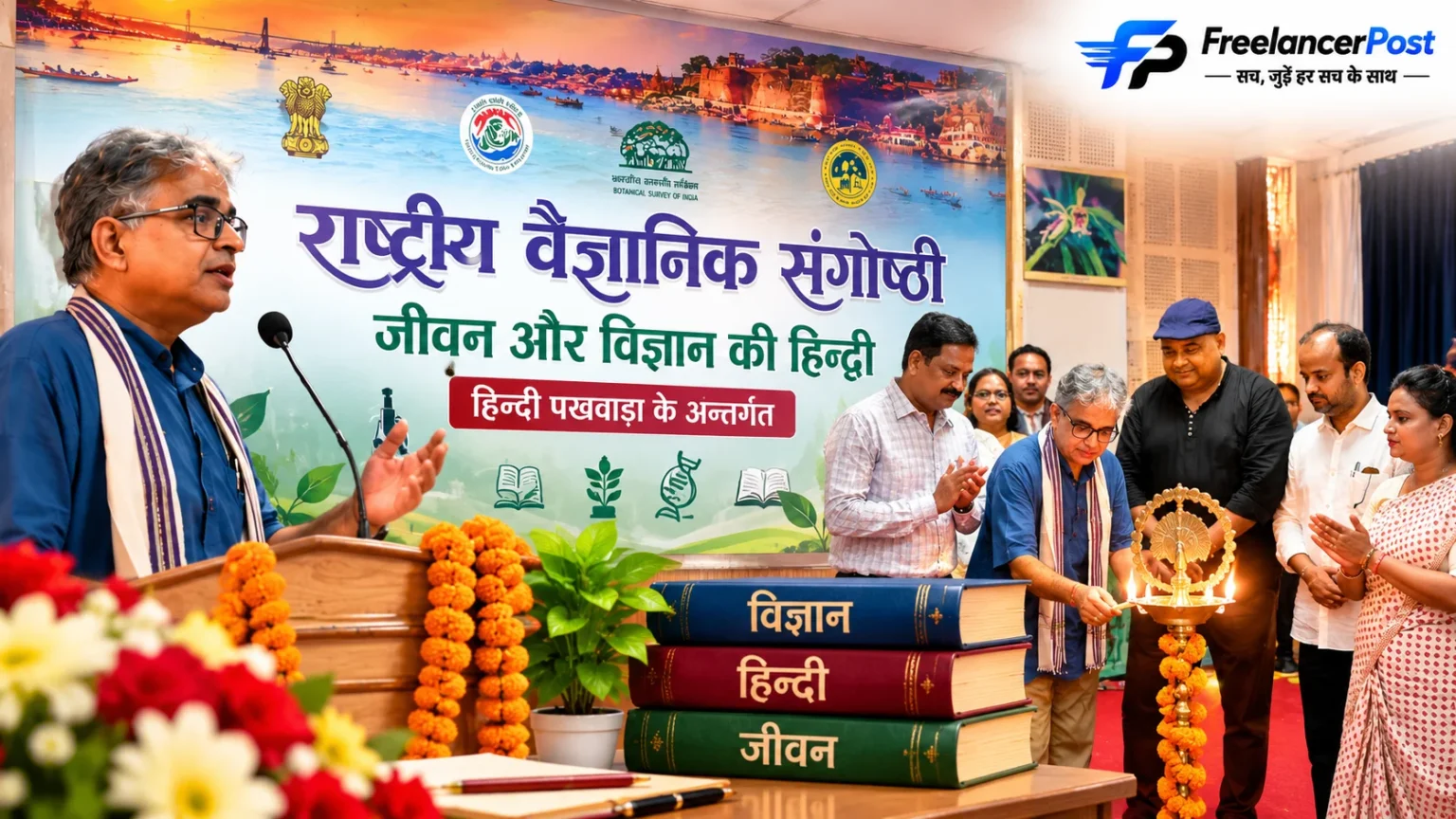 प्रयागराज में जीवन और विज्ञान की हिन्दी विषय पर राष्ट्रीय वैज्ञानिक संगोष्ठी