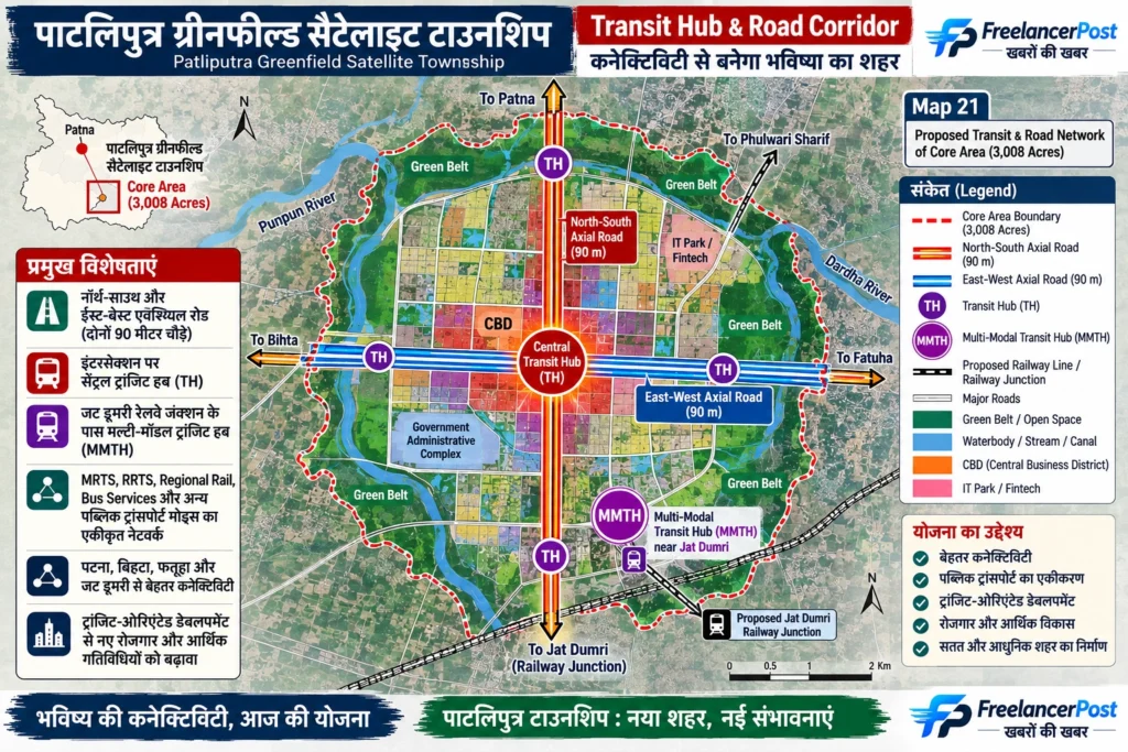 सरकारी डेवलपमेंट प्लान स्पष्ट रूप से कहता है कि 3 हजार 8 एकड़ का कोर एरिया में 19 रेवेन्यू विलेज हैं।