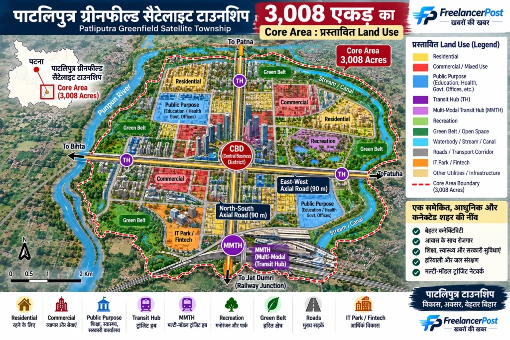 पार्ट-4 का नक्शा यह दिखाता है कि इस कोर एरिया के भीतर जमीन एक जैसी नहीं है।