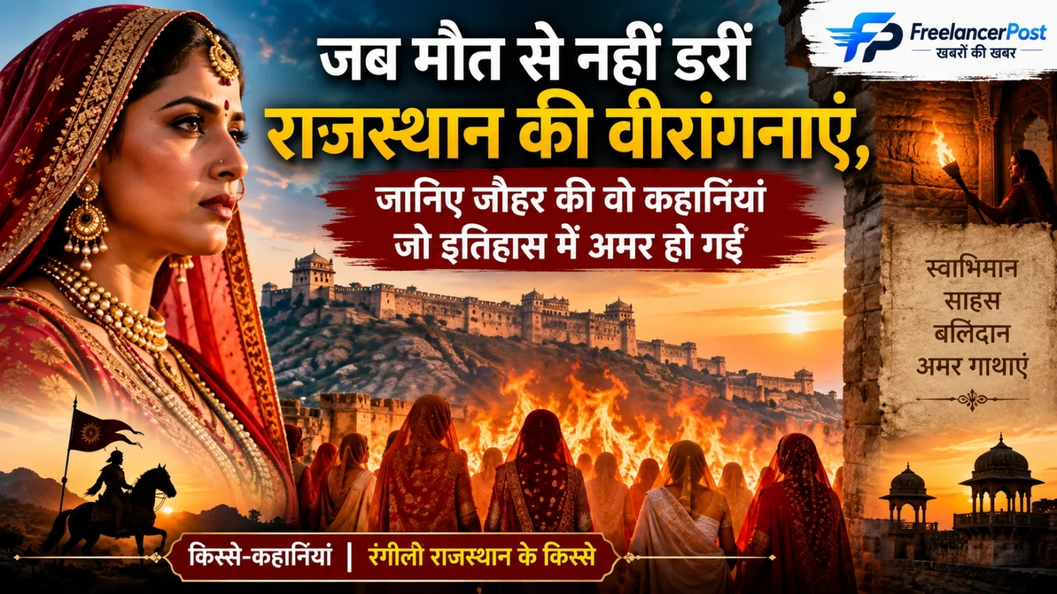राजस्थान की वीरांगनाओं की जौहर गाथाएं और चित्तौड़गढ़ का ऐतिहासिक किला