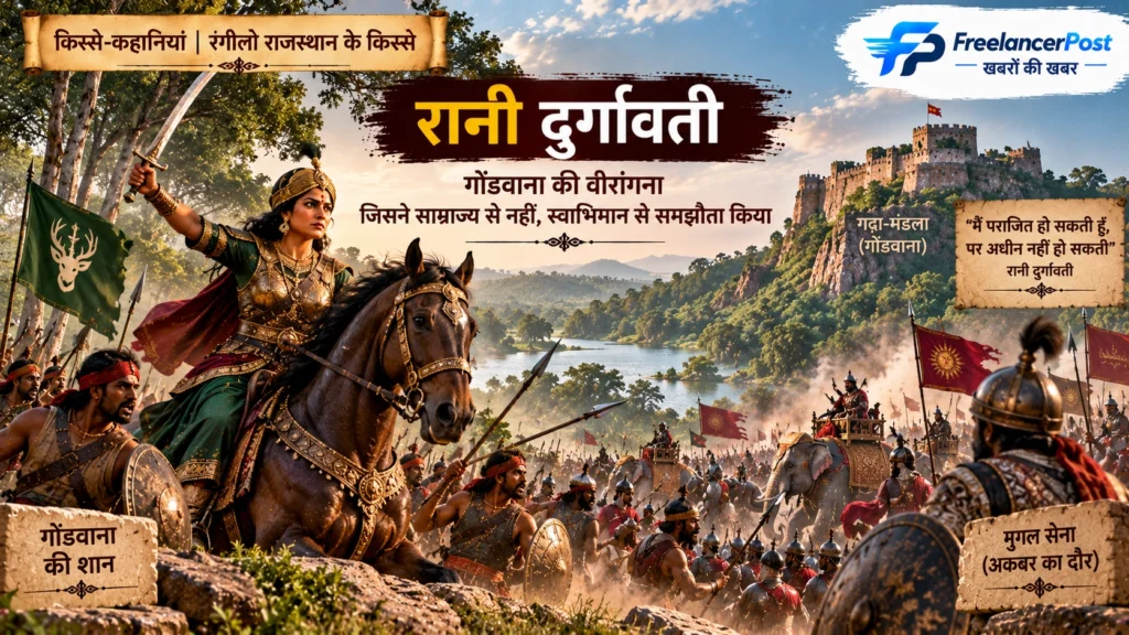 रानी दुर्गावती के जौहर की कहानी (गोंडवाना - 1564 ईस्वी)