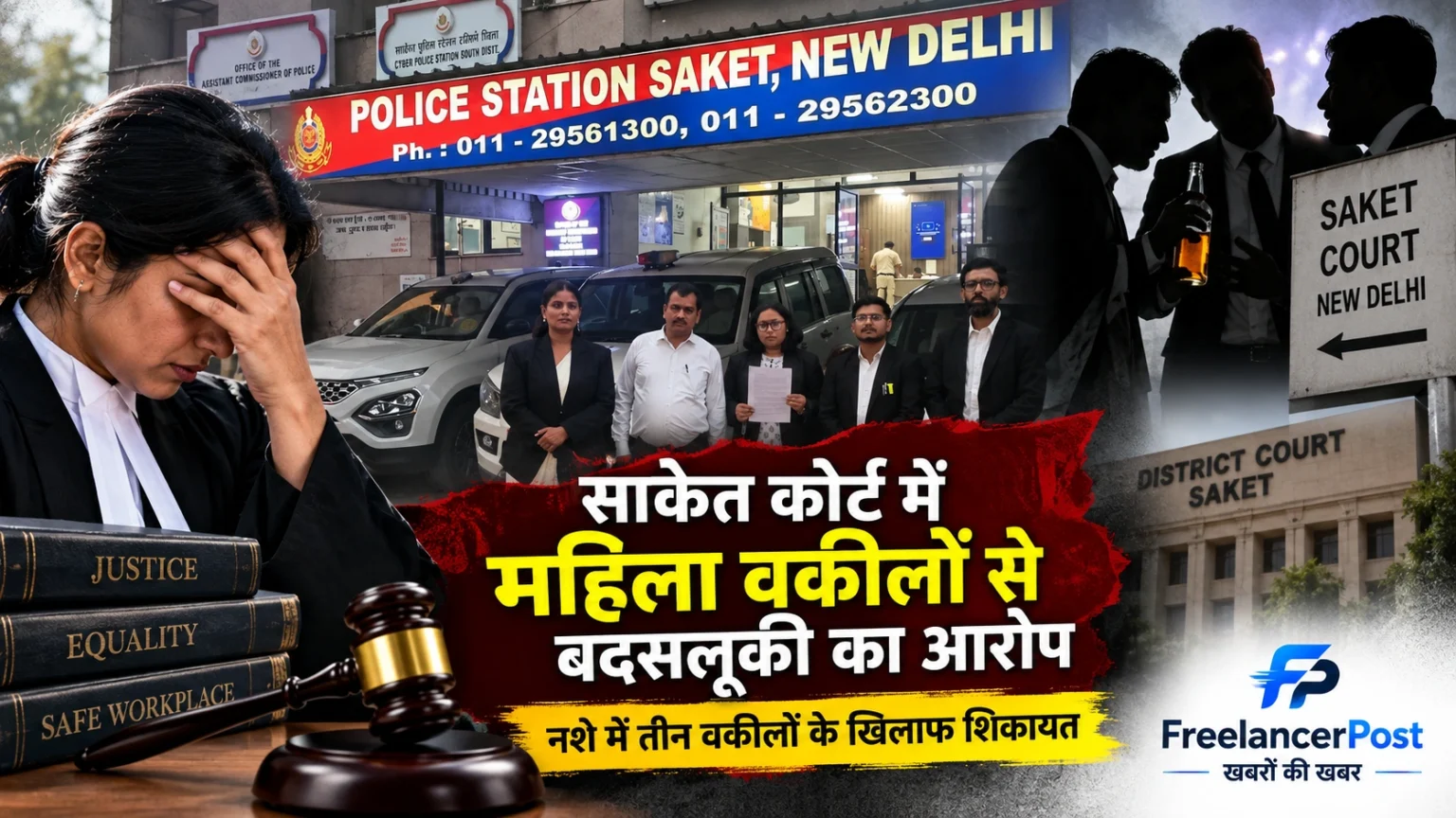 साकेत कोर्ट में महिला वकीलों से कथित बदसलूकी का मामला