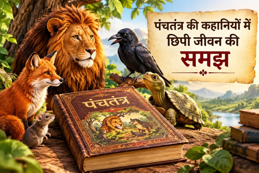 पंचतंत्र की कहानियों में पशु-पक्षी बोलते हैं, योजनाएँ बनाते हैं, मित्रता करते हैं, धोखा देते हैं और संकट से निकलने के उपाय खोजते हैं। 