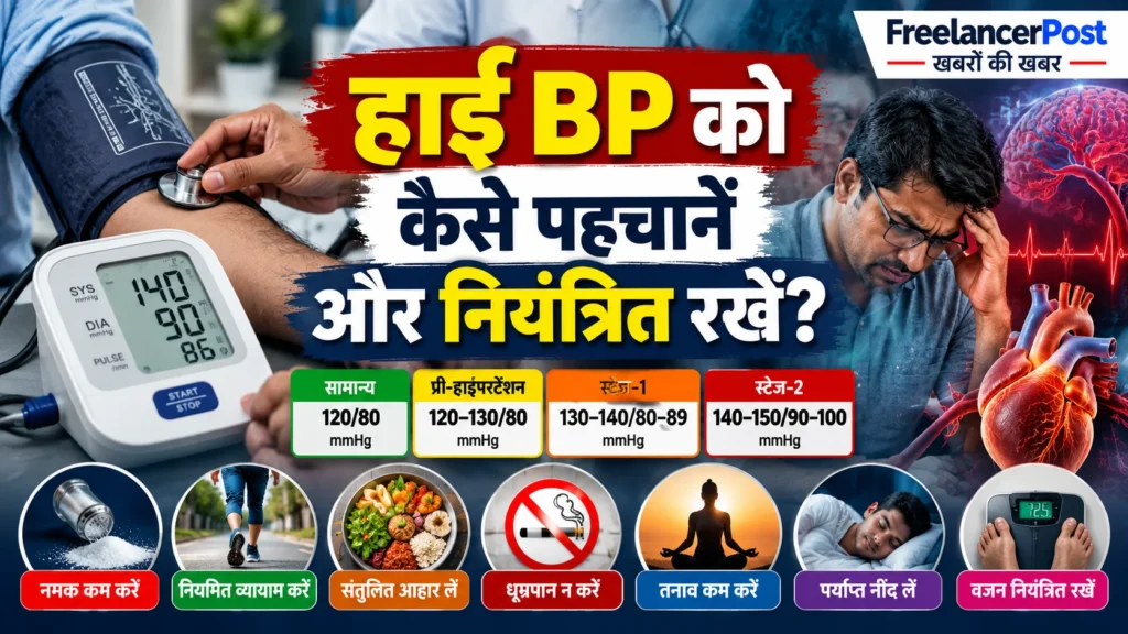 हाई BP की पहचान और नियंत्रण से जुड़े उपाय